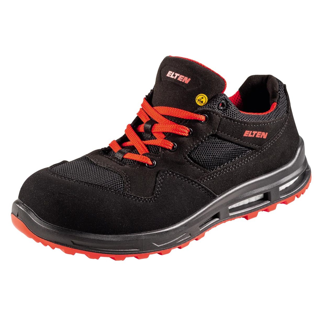 Halbschuh schwarz/rot LAKERS XXT Low ESD, S1PS, EU-Schuhgröße: 36