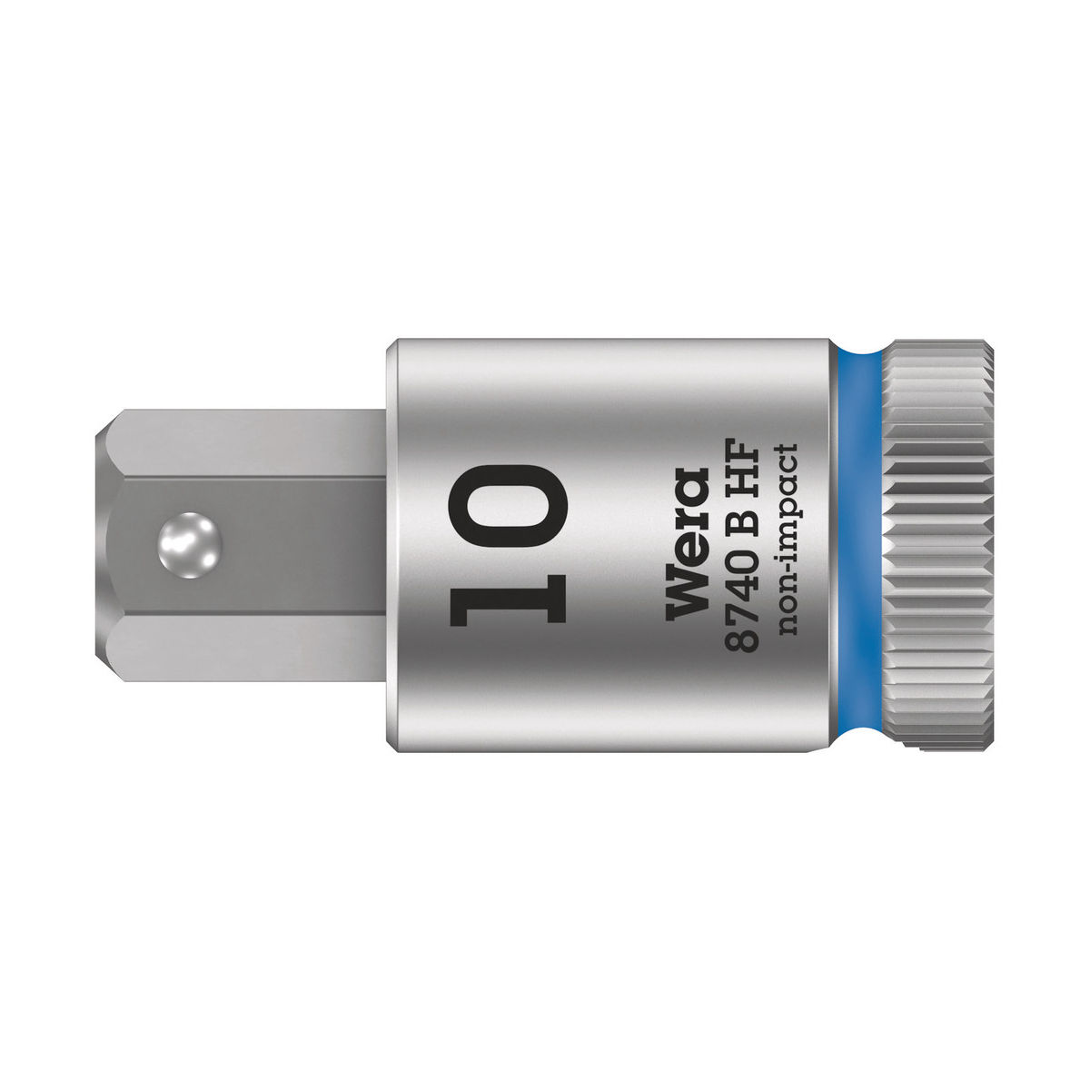 8740 B HF Zyklop Bitnuss mit 3/8″-Antrieb, mit Haltefunktion für Innensechskantschrauben, 10 x 38,5 mm