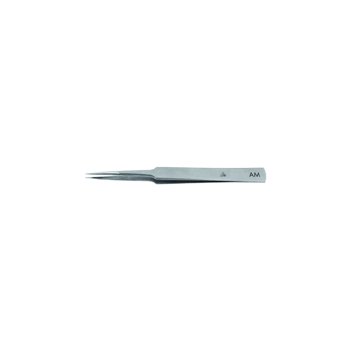 Pinzette abgesetzt spitz, 135 mm, Form GG, Werkstoff: AM