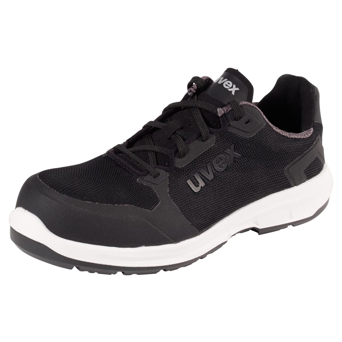 Halbschuh schwarz/weiß uvex 1 sport, S1P, EU-Schuhgröße: 35