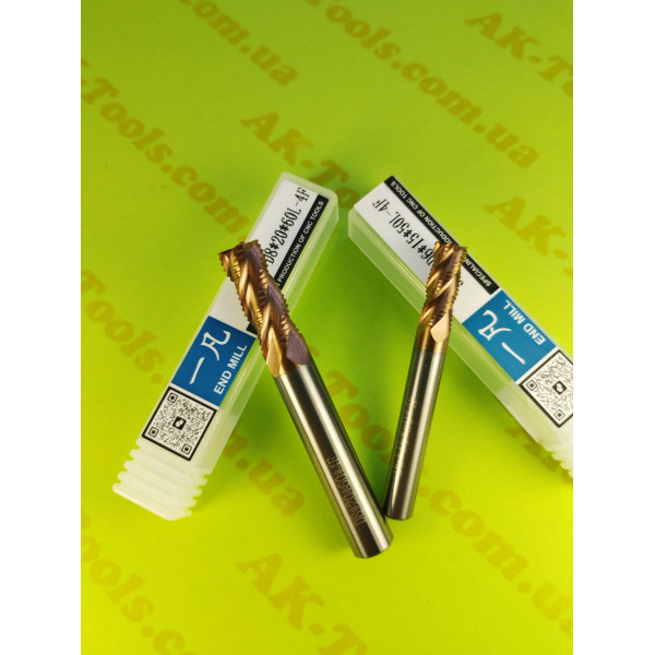 ТВЕРДОСПЛАВНІ 4-пера · D6*15*50L-4F Фреза твердосплавна чорнова 55HRC