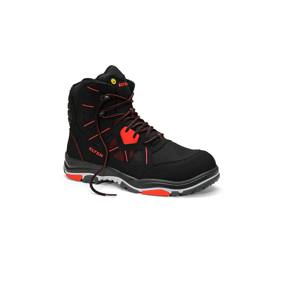 Sicherheitsschnürstiefel ANTHONY rot Mid ESD S1 Typ 1, Größe 45