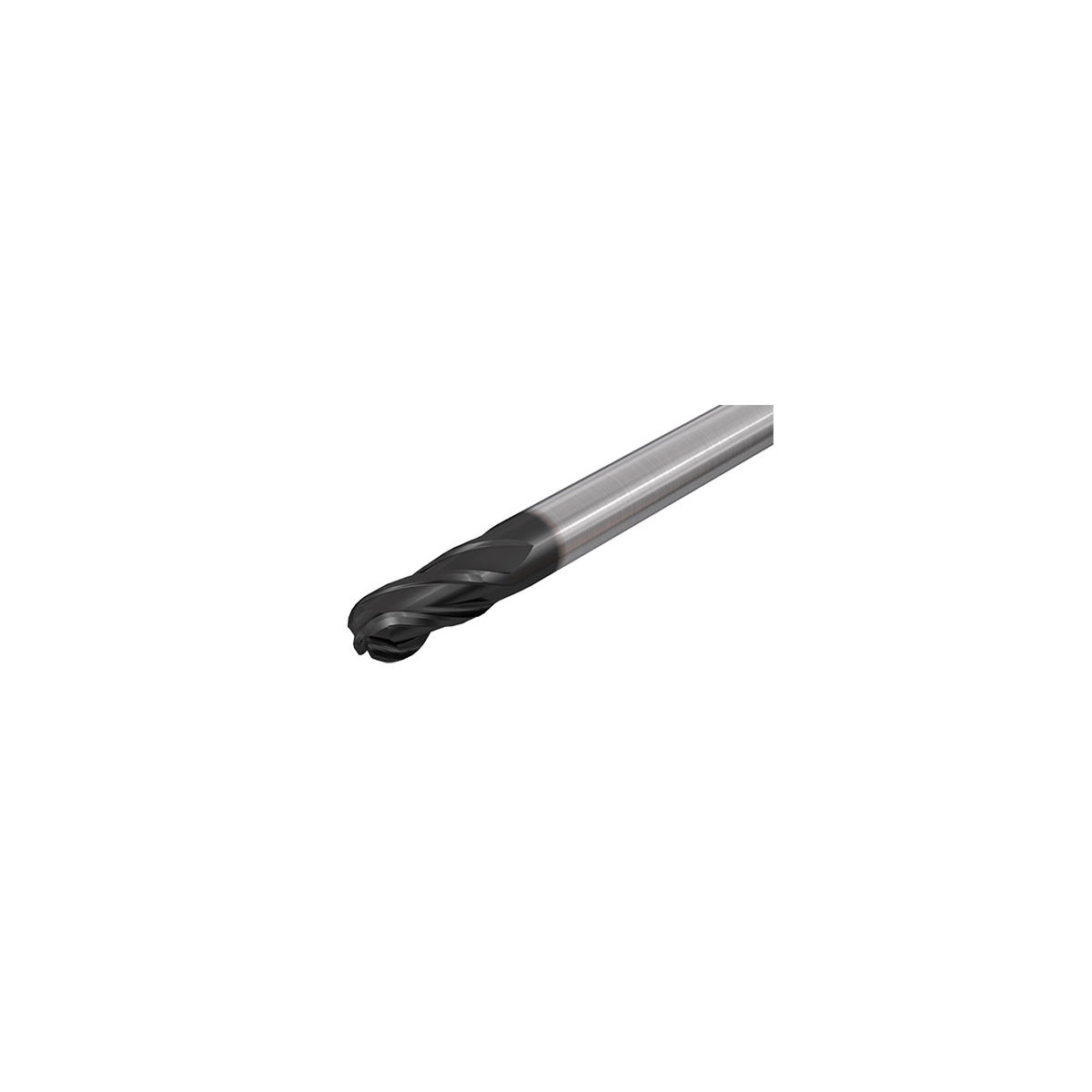 EBSI-A-4 188-250-C188 IC900 Kurze Vollhartmetall-Kugelschaftfräser. 4 Schneiden, 30° Spiralwinkel.