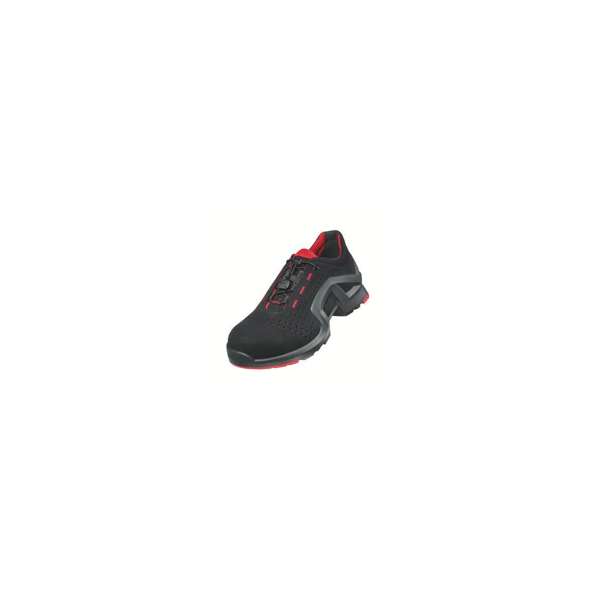uvex 1 support Halbschuhe S1 schwarz/rot Weite 11 Größe 43