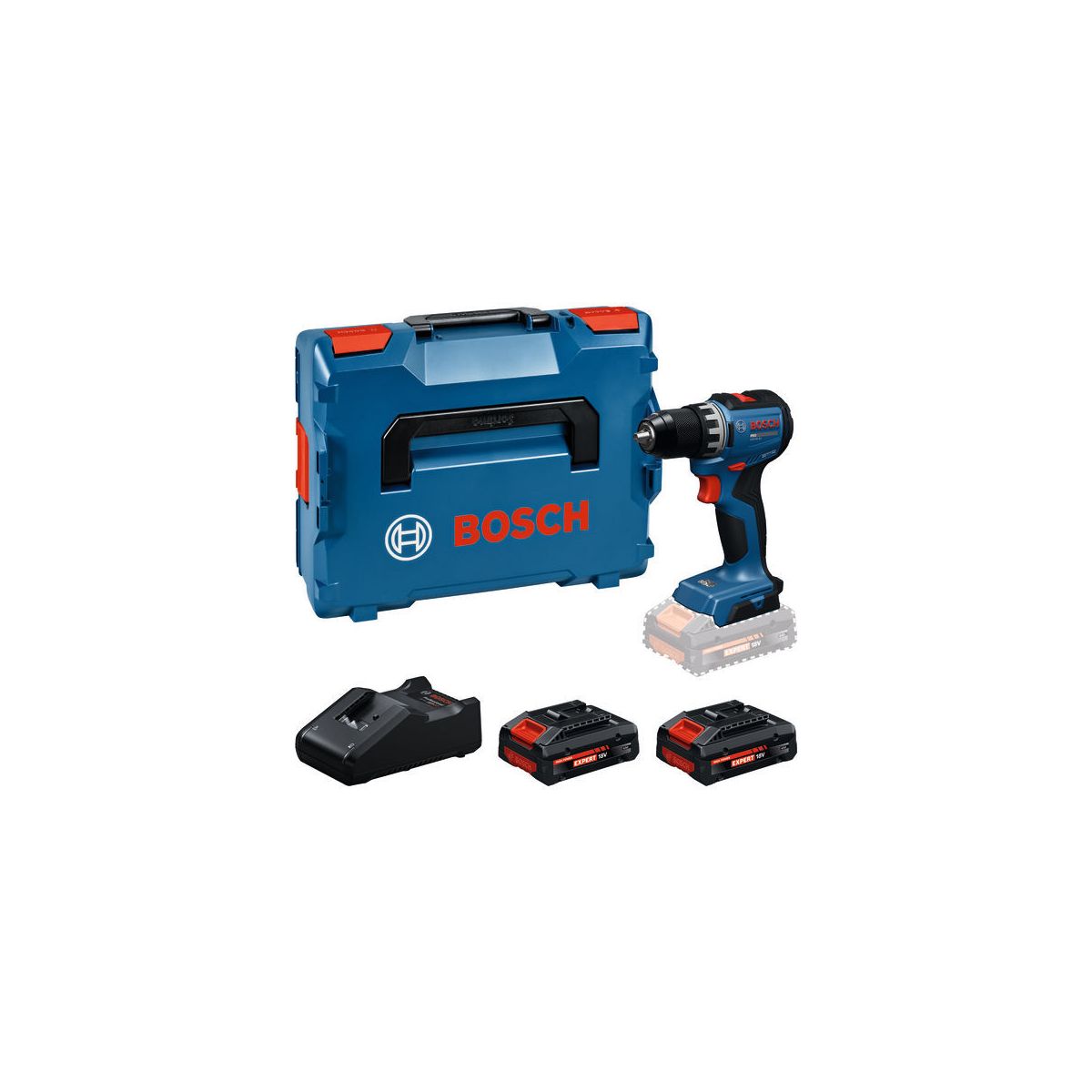 Akku-Bohrschrauber GSR18V-52, 2 x EXBA18V-40 in L-BOXX