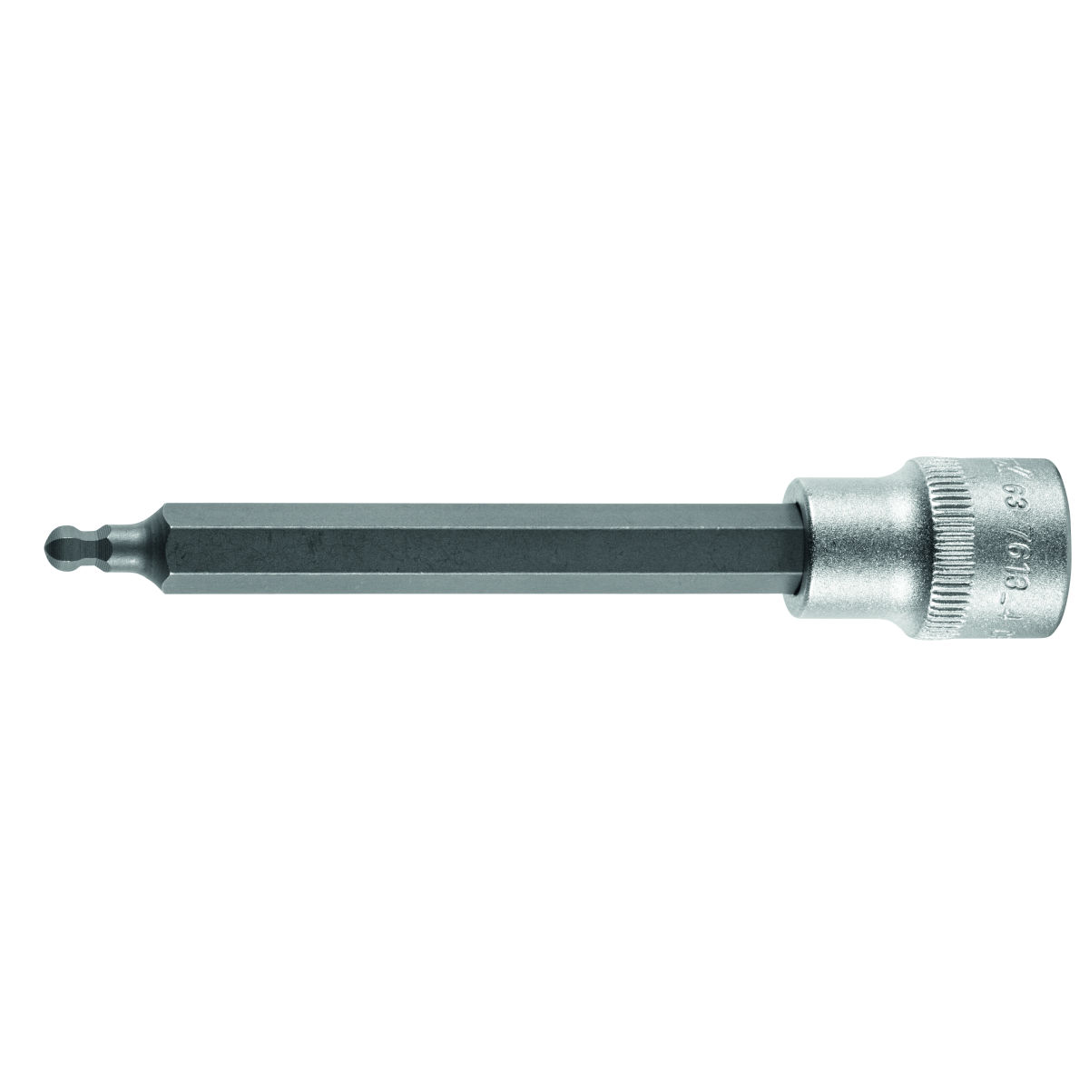 6-kant-Schraubendreher-Einsatz 3/8 Zoll lang, mit Kugelkopf, Sechskant: 4mm