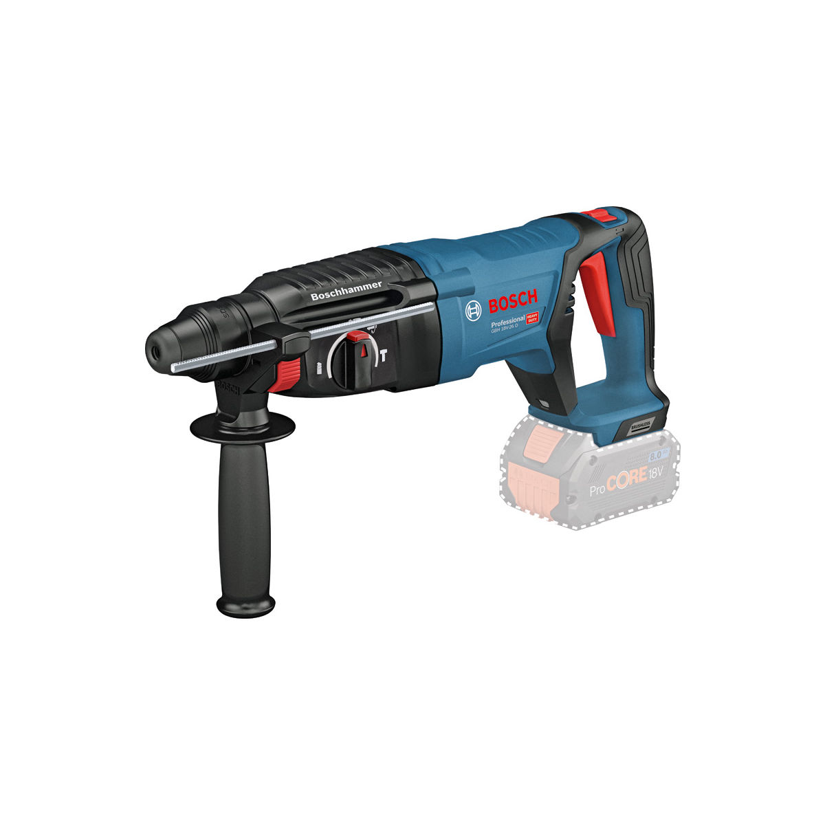 Akku-Bohrhammer mit SDS plus GBH 18V-26 D, Solo Version