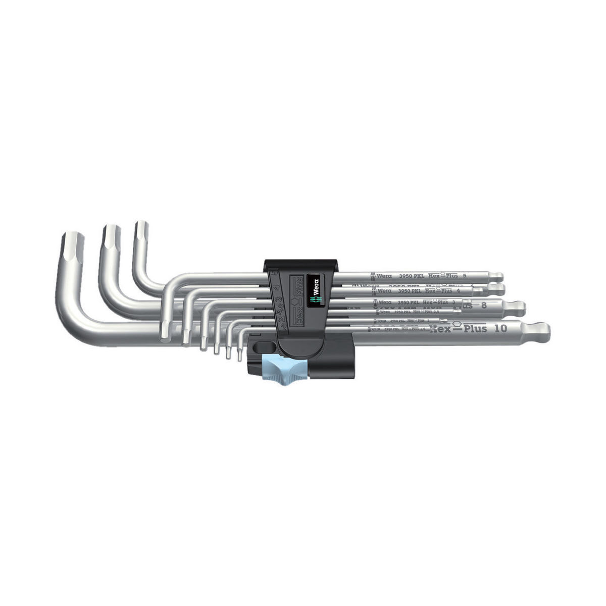 3950/9 Hex-Plus Stainless 1 SB Winkelschlüsselsatz, metrisch, Edelstahl, 9-teilig