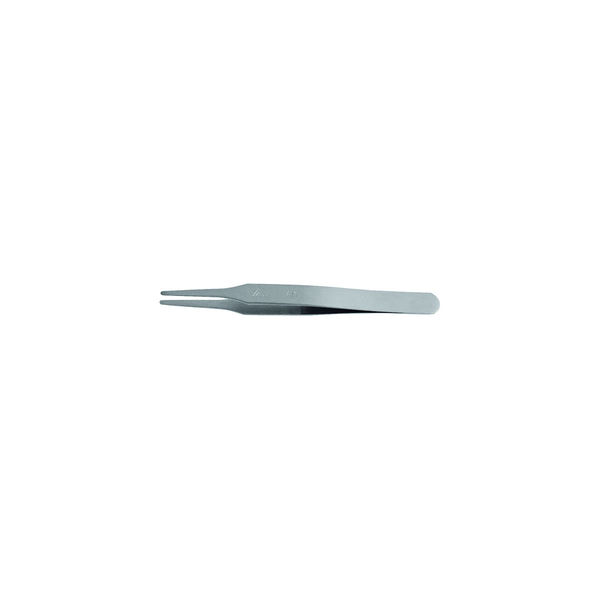 Pinzette abgesetzt, stumpf Spitze 2,5 mm breit, 120 mm, Form 2a, Werkstoff: AM