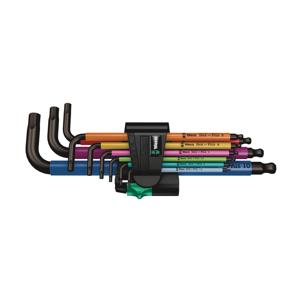 950/9 Hex-Plus Multicolour 1 Winkelschlüsselsatz, metrisch, BlackLaser, 9-teilig
