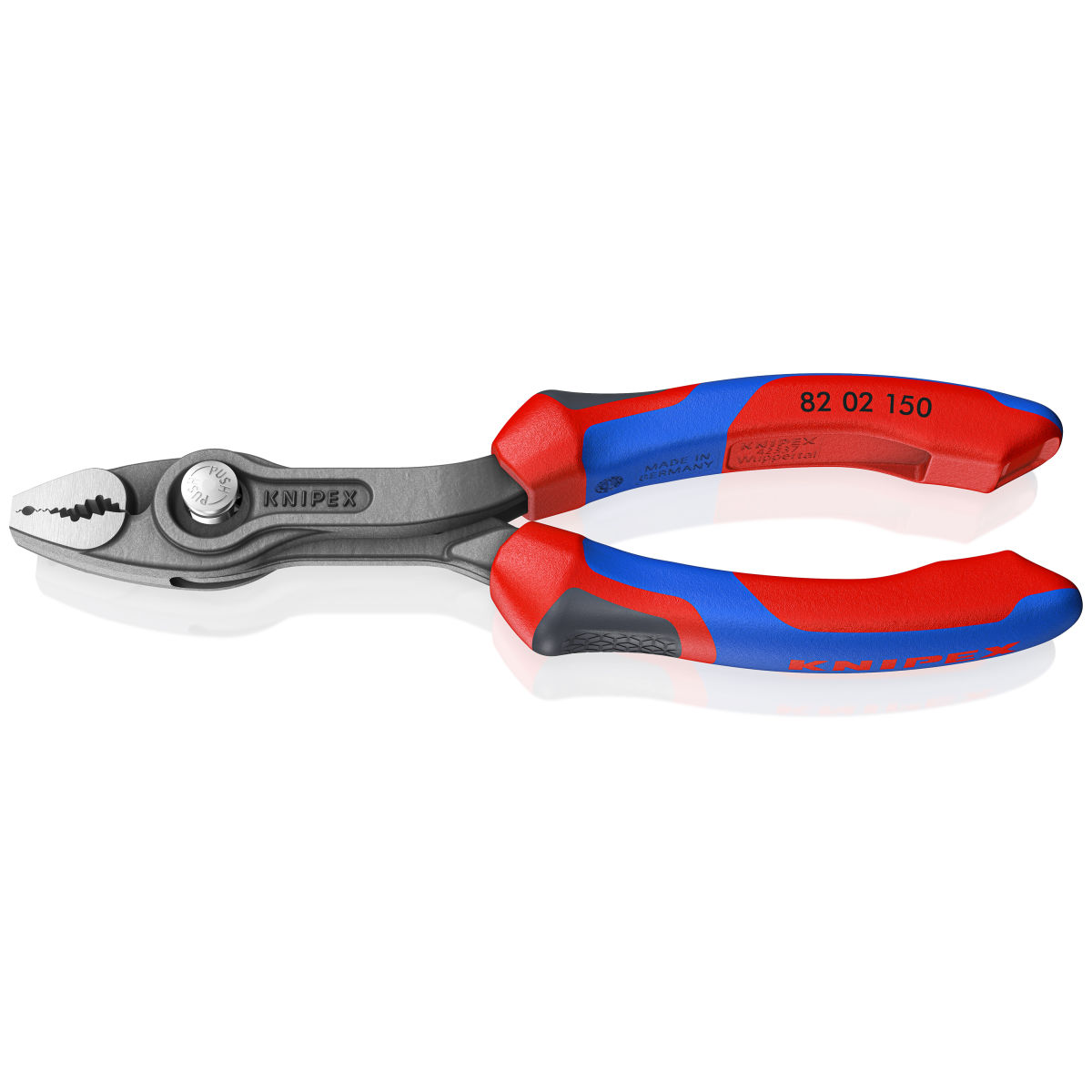 TwinGrip® Front- und Seitengreifzange mit Comfort-Griffen grau atramentiert 150 mm