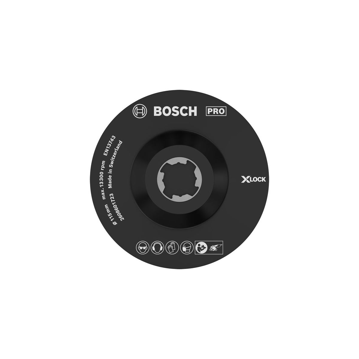 X-LOCK SCM Stützteller mit Mittelstift, 115 mm