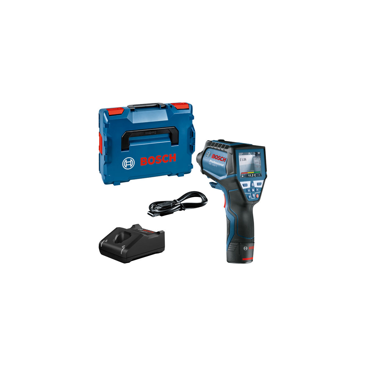 Thermodetektor GIS 1000 C, 1 x Akku GBA 12V 2.0Ah in L-BOXX