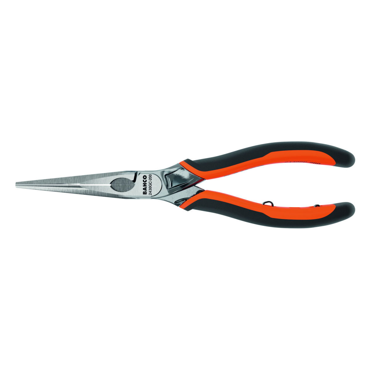 Flachrundzange ERGO™ gerade, verchromt, ganze Länge: 140mm