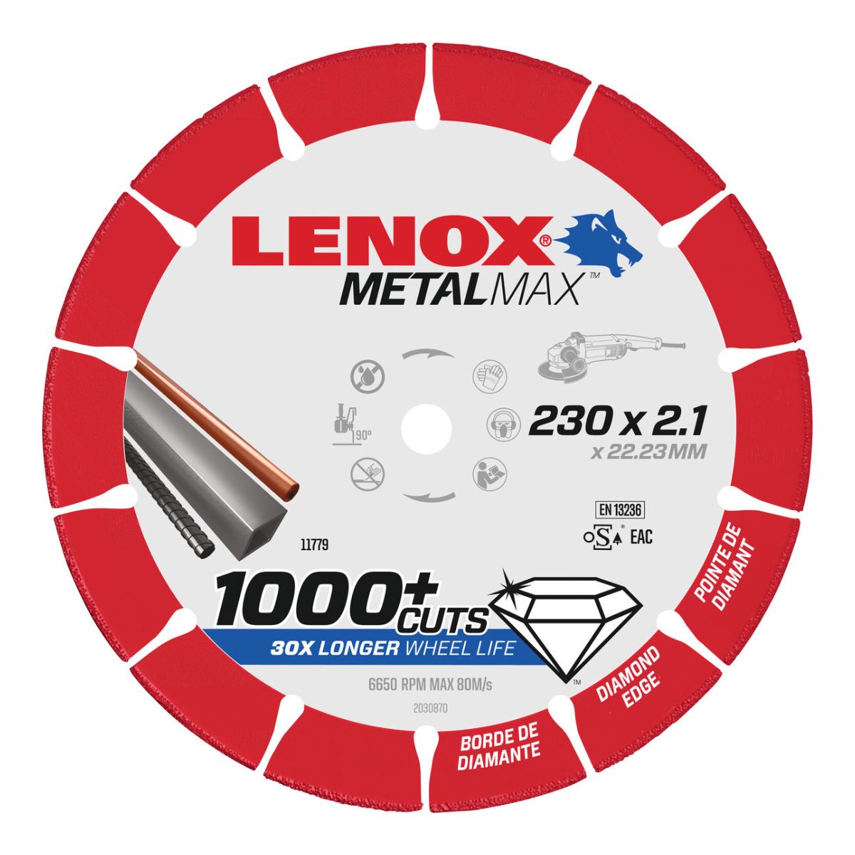 Diamanttrennscheibe MetalMax 230 mm X 2,1 mm