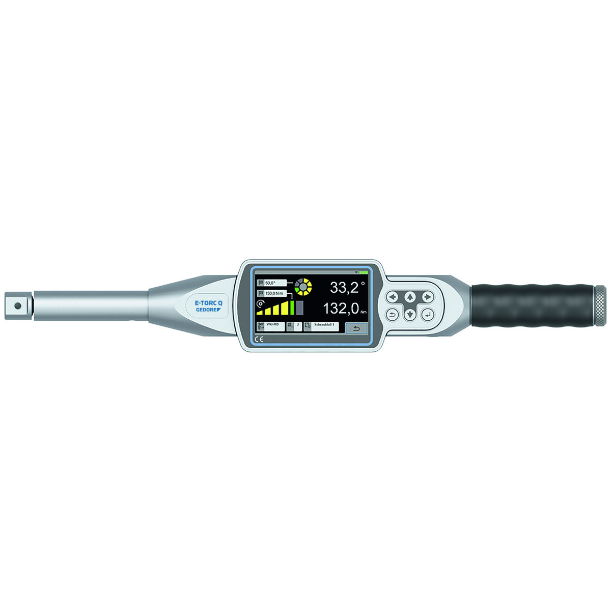 Elektronischer Drehmoment-/ Drehwinkelschlüssel, mit integriertem Display E-Torc Q, maximales Drehmoment: 100N·m